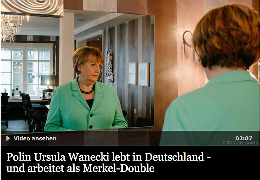 Merkel Double bei der "DW" Deutschen Welle