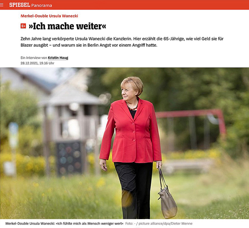 SPIEGEL-Panorama - Merkel- Double macht weiter